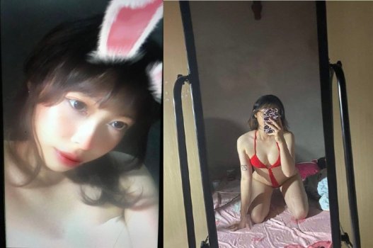 Clip nóng bỏng cô em xinh đẹp mặc bikini sexy đỏ