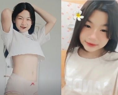 Bướm nữ sinh teen đã tự sướng để giảm cơn khát