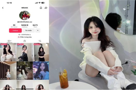 TikToker Mlinhh bị lộ clip sex khi đang thực hiện hành động mút 